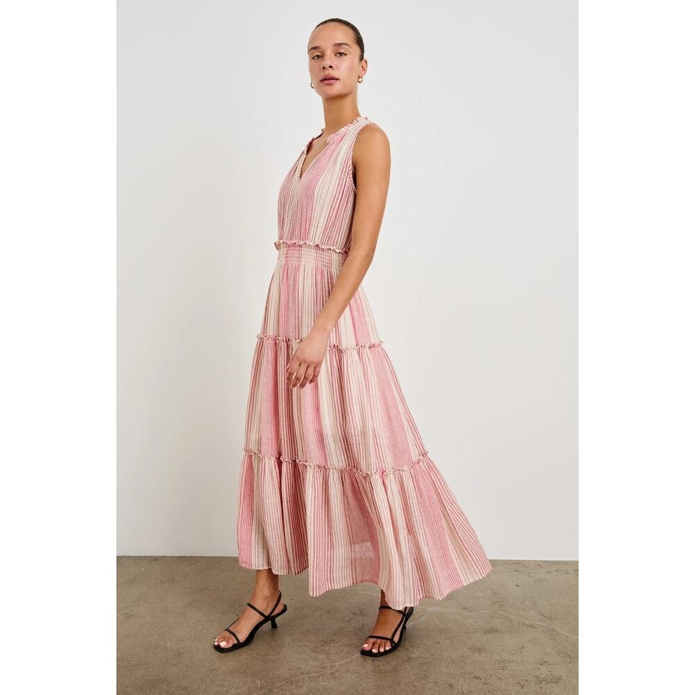 RAILS Loulou Boho Flowy Stripe Maxi Dress MED - Picture 3 of 13